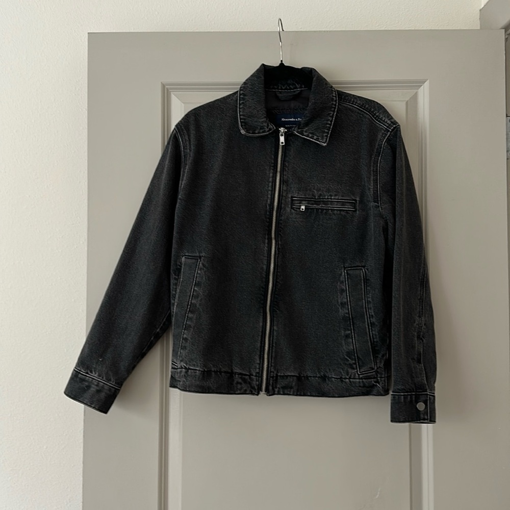 Abercrombie | black denim men’s jacket